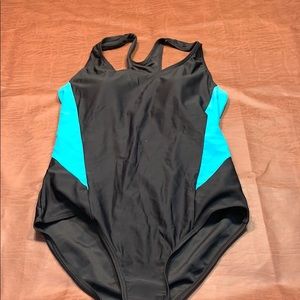 One piece sport swim suit